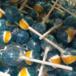 blue lollypops