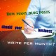 How many blog posts should a business write per month?